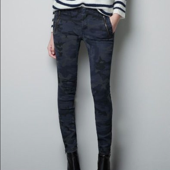 Zara Denim - Zara navy camp trousers size 36/US 4 Zara Denim - Zara navy camp trousers size 36/US 4